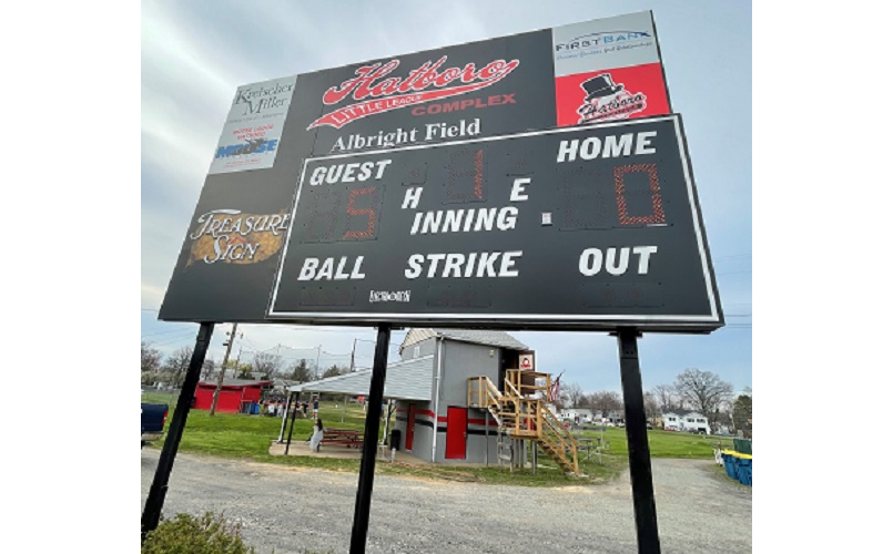 New Scoreboard: Albright Field